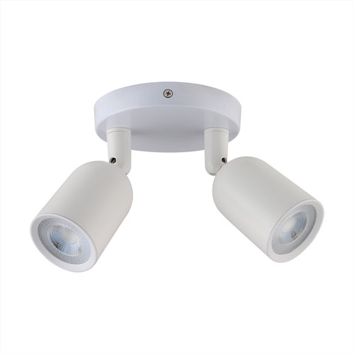 NO: VT-897 2xGU10 VEGGLAMPE HVIT