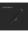 Kabelbinder 30 cm, 100 stk - Bredde 3,5 mm svart