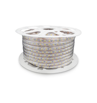 60 LED Stripelys 8.5W/m - 4000K, IP66, 220V, 50m/rull