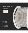 60 LED Stripelys 8.5W/m - 4000K, IP66, 220V, 50m/rull