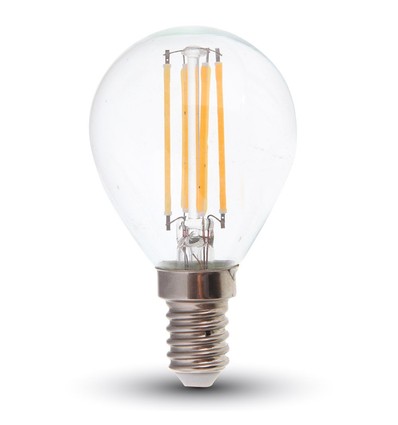 P45 LED Lyspære 6W E14 - Klart Glass, 2700K