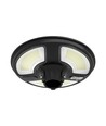 10W LED Solcelle Rund Hage Lampe - Sensor RF Kontroll, 6500K, IP65.