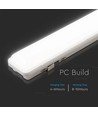 18W LED Armatur med solcellepanel - CCT(3-i-1), Sensor, RF fjernkontroll, IP65 utendørs