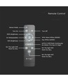 18W LED Armatur med solcellepanel - CCT(3-i-1), Sensor, RF fjernkontroll, IP65 utendørs