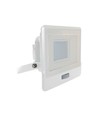 30W lyskaster - PIR-sensor, Samsung-brikke, 6500K, hvitt kabinett.