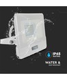 20W LED lyskaster med sensor, Samsung LED chip - 4000K, hvit, IP65, PIR sensor, utendørs