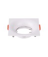 GU10 innfellingsspot - Hvit, kvadratisk, PC plast, hull: Ø80 mm, mål: 88x88 mm, uten lyskilde