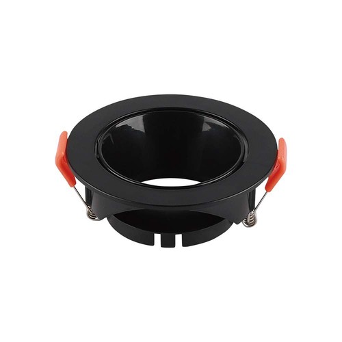 GU10/MR16 Downlight med sort reflektor - Uten lyskilde, Sort, Hull: Ø7,2 cm, mål: Ø8,5 cm