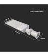 150W LED Gatebelysning - Samsung chip, adapter, 6500K, 110lm/W.