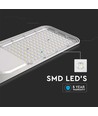 150W LED gatelykt med Samsung chip og sensor - 135lm/W, IP65, 4000K, grå, justerbar vinkel