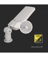 150W LED gatelykt med Samsung chip og sensor - 135lm/W, IP65, 4000K, grå, justerbar vinkel