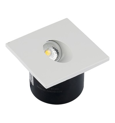 3W Trappebelysning LED - 4000K, firkantet