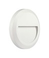 2W rund LED trappespots - Hvit, 3000K, IP65, innendørs og utendørs