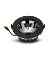20W Ø16cm LED innfellingspanel med Samsung LED chip - 1780lm, 3000K, sort, hull: Ø15 cm, 5 års garanti