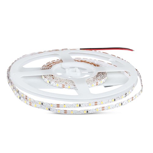 60 LED striplys 5W/m S form - 6400K, 12V, IP20, 5m/rull