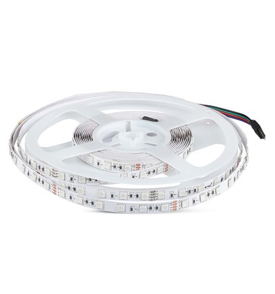 5m 8W/m RGB+3000K LED strip - 12V, IP20, 60 LED pr. meter
