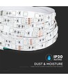 5m 8W/m RGB+3000K LED strip - 12V, IP20, 60 LED pr. meter