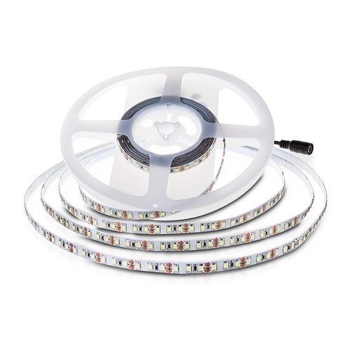 120 LED striperlys 8W/m - 4000K, IP20, 24V, dobbel PCB (10m/rull)