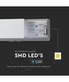 40W LED lampe - Samsung chip, 4000K, sølv hus.