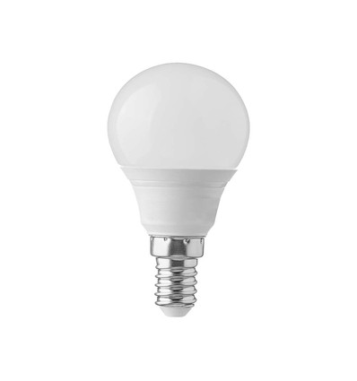 P45 LED Plast Pære 3,7W E14 - 6500K