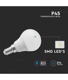 P45 LED Plast Pære 3,7W E14 - 6500K