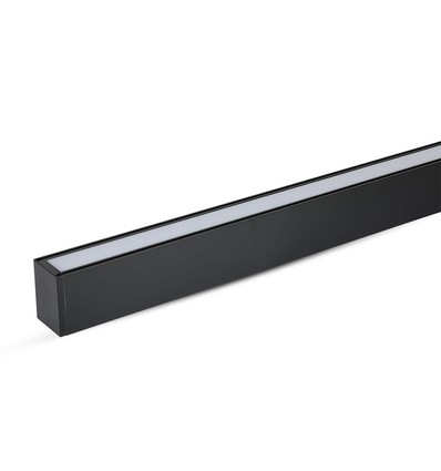 40W LED lineært pendelarmatur, sort - Samsung LED chip, 4000K, 120cm, 5 års garanti