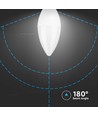 3 stk. E14 4,5W LED kertepære - 470lm, 3000K, erstatter 40W