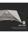 5W vegglampe, grå - IP65, 3000K, aluminium, 120° spredning, inkl. lyskilde