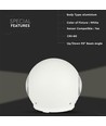 4W hvit LED vegglampe - IP65, 4000K, rund, utendørs/innendørs, inkl. lyskilde