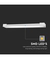 16W LED vegglampe - 60cm, 134lm/W, IP44, hvit, 3000K