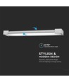16W LED vegglampe - 60cm, 134lm/W, IP44, hvit, 3000K