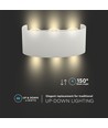 5W Vegglampe - LED, 3000K, Sandfarget hvit