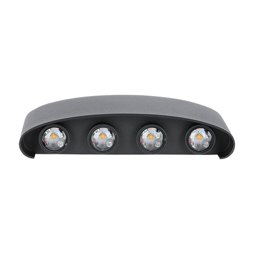 7W Vegglampe - 3000K, LED, Sandblack