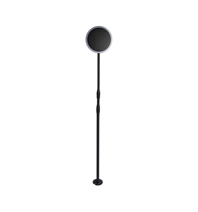 8W Solara LED hagelampe med solcelle - IP65, 360 grader, høydejusterbar, skumringssensor, inkl. batteri