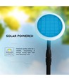 8W Solara LED hagelampe med solcelle - IP65, 360 grader, høydejusterbar, skumringssensor, inkl. batteri