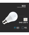 8,5W A60 LED-pære B22 - Termoplast, 4000K