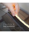 5m 17W/m LED-strip - 12V DC, IP20, 204 LED per meter