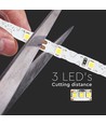 12V ZigZag 5W/m LED strip - 5m, 60 LED per meter, IP20
