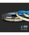 5m 10W/m COB-LED strip, 6400K - 24V, IP20, 280 LED pr. meter, COB LED