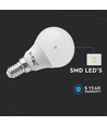 4.5W P45 LED Pære E14 - Plast, 4000K, 6 stk/pakke