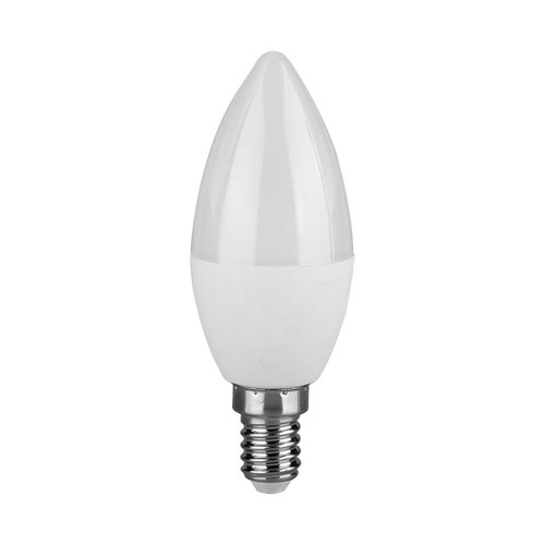 LED kronelyspære 4,5W E14 - 6500K, 6 stk/pk