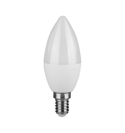 LED kronelyspære 4,5W E14 - 6500K, 6 stk/pk