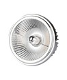 AR111 LED utskiftbar reflektor spotlys 20W - 6400K, 40°/20°, sølv