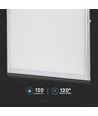 60x60 LED panel, 29W - 137lm/W, 6400K, hvit kant, IP20 innendørs