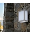 12W Vegglampe - LED, 3000K, Grått hus