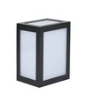 12W LED vegglampe - IP65, sort, 1350lm, utendørs