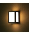 12W LED vegglampe - IP65, sort, 1350lm, utendørs