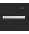 17W LED vegglampe, 135lm/W - IP44, hvit, 61cm, 2300lm, inne / ute