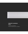 17W LED vegglampe, 135lm/W - IP44, hvit, 61cm, 2300lm, inne / ute