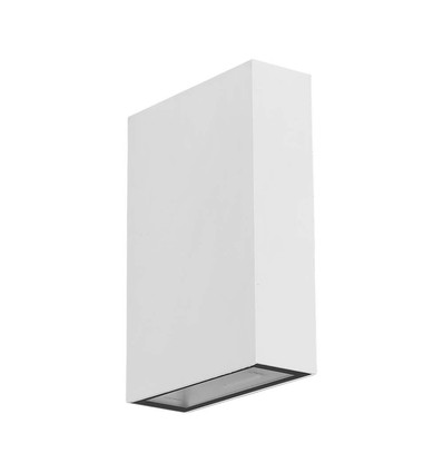 4W LED vegglampe - IP65, hvit, 3000K, PC plast, inkl. lyskilde